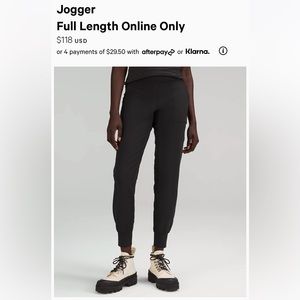 lululemon Align High-Rise Jogger Full Length size 8 color black